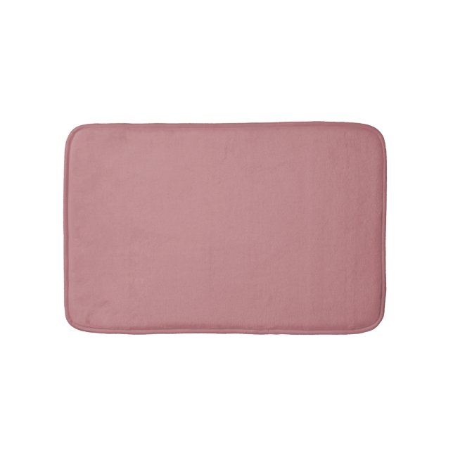 Tapete De Banheiro Cor Sólida do Rosa Dusty (frente)