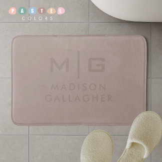 Tapete De Banheiro Cor Sólida Luz Macia Pastel Bege Cotta