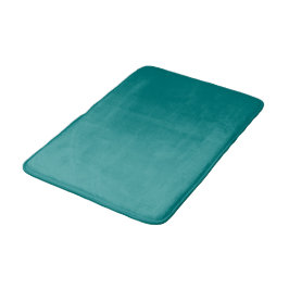 Tapete De Banheiro Cor Verde Azul Sólida