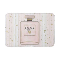 Corações Rosa e Dourado Paris Perfume Chic Moda