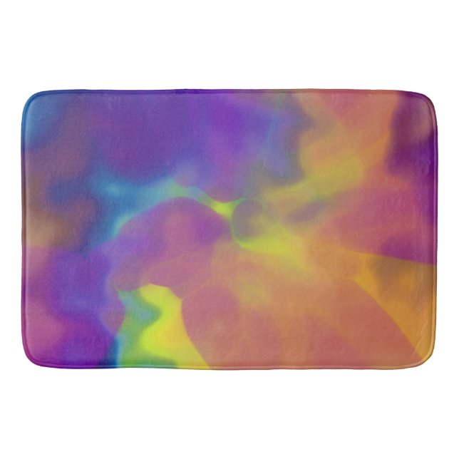 Tapete De Banheiro Corante de gravata de safra (Frente)