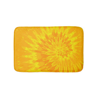 Tapete De Banheiro Corante espiral Dourado e amarelo