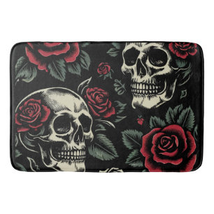 Tapete De Banheiro Cores & Rosas Vermelhas Floral Gótico