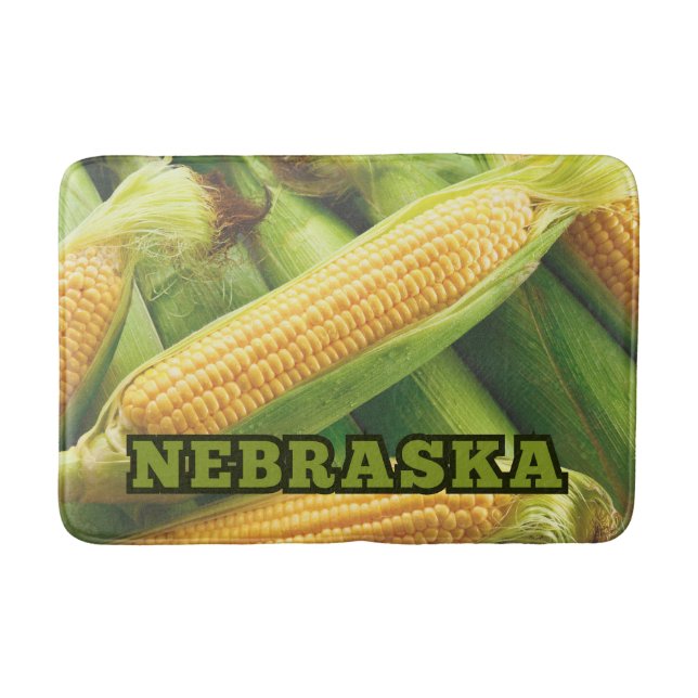 Tapete De Banheiro Corn de Nebraska (Frente)