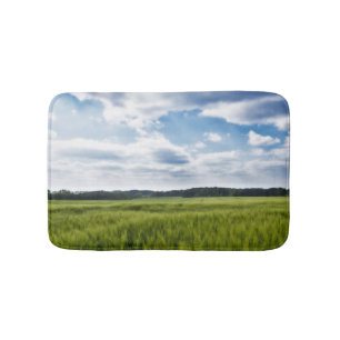 Tapete De Banheiro Cornfields Verdes e Céu Azul
