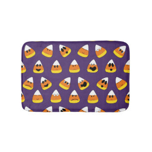 Tapete De Banheiro Corno Docente de Emoji, Púrpura, Cor de Laranja, B