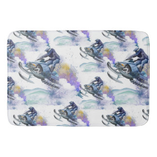 Tapete De Banheiro Corrida Snowmobile, Snocross