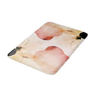 Tapete De Banheiro Cortina de Chá de Aquarela abstrato