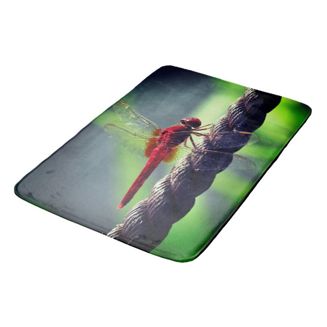 Tapete De Banheiro Cortina de Chá de Dragonfly (Angulado)