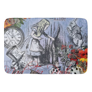 Tapete De Banheiro Cortina de nonsense da Alice no país das maravilha