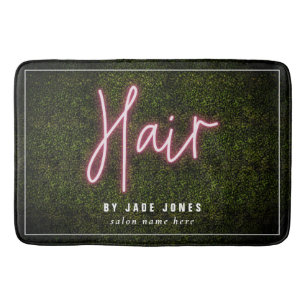 Tapete De Banheiro Cosmetólogo Neon Boxwood Hair Salon