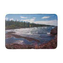 Tapete De Banheiro Costa de Rocha Vermelha – Lago Superior, U.P.