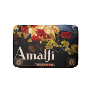 Tapete De Banheiro Costa do Amalfi - Itália Poster de viagens Art Gr