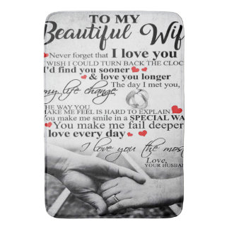 Tapete De Banheiro Cota De Amor Para Esposa | Presente de Casais corr
