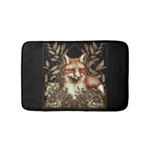Tapete De Banheiro Cottagecore Fox Vintage