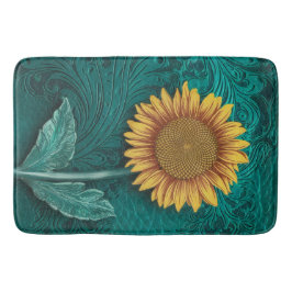 Tapete De Banheiro Couro Colado Amarelo Amarelo