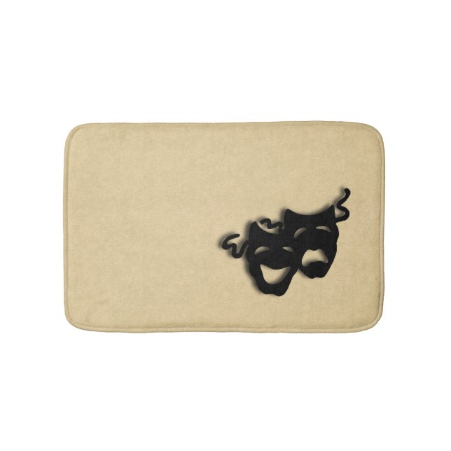 Tapete De Banheiro Couro de Teatro Comédia e Tragédia (frente)