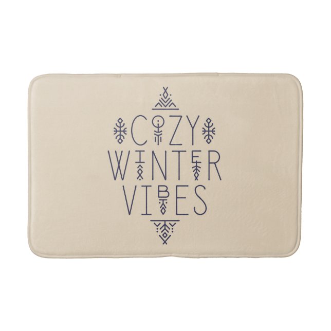 Tapete De Banheiro Cozy Winter Vibes Design (Frente)