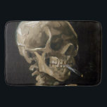 Tapete De Banheiro Crânio com cigarro queimado Vincent van Gogh Art<br><div class="desc">Vincent van Gogh (neerlandês, 1853-1890) Skull of a Skeleton with Burning Cigarette, 1885-86, Oil on canvas Unframed: 32 cm × 24, 5 cm (13 pol. × 9, 6 pol.) Trabalhos preparatórios de Vincent van Gogh. Essa pequena pintura faz parte da coleção permanente do Museu Van Gogh, em Amsterdã. Foi pintado...</div>