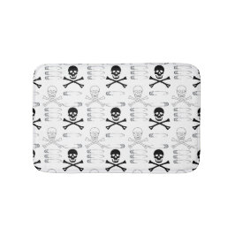 Tapete De Banheiro Crânios Góticos e Ossos Pedaços