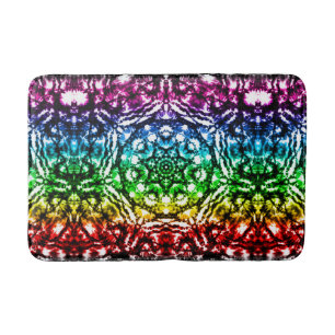 Tapete De Banheiro Cravata Tie Dye Mandala Estrela