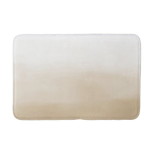Tapete De Banheiro Cream Khaki White Ombre Watercolor