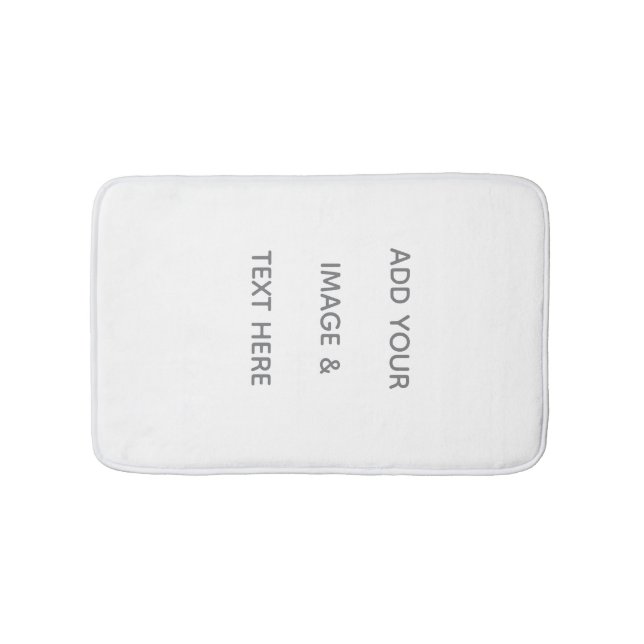 Tapete De Banheiro Create Your Own white  (frente)