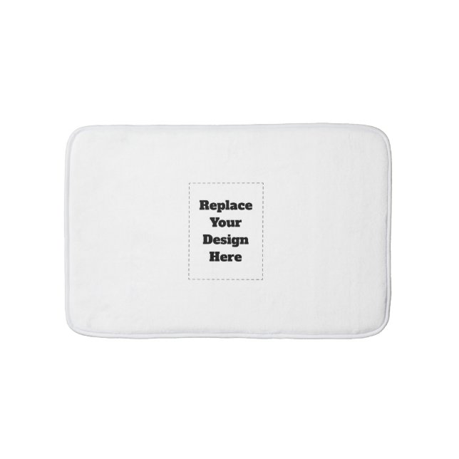 Tapete De Banheiro Create Your Own white  (frente)