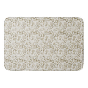 Tapete De Banheiro Creme Leopardo