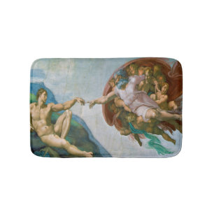 Tapete De Banheiro Criação de Adam - Michelangelo 1475 - 1564