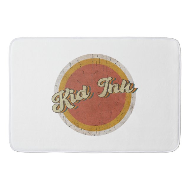 Tapete De Banheiro Crianças de Tinta Infantil do Círculo (Frente)