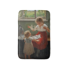 Tapete De Banheiro Crianças Fazeres Silhuettes (Crianças Cutes Brinca