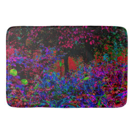 Tapete De Banheiro Crimson Red e Black Garden Sunrise Psicodélica