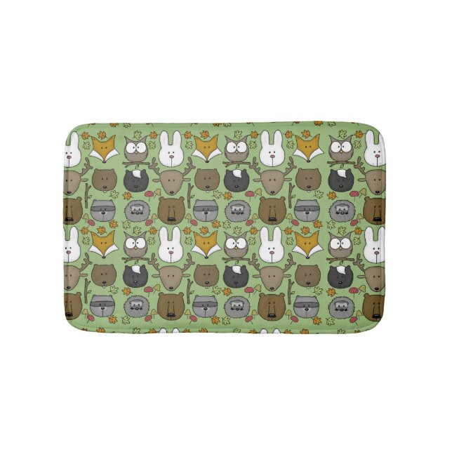 Tapete De Banheiro Critters Woodland - Melhores Amigos Florestais (frente)