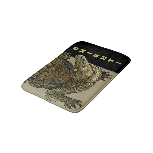 Tapete De Banheiro Crocodilo Crikey! (Angulado)