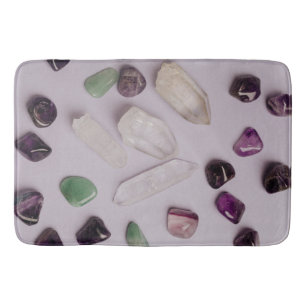 Tapete De Banheiro Crystals Gems Energy Vibes Design Bath Mat
