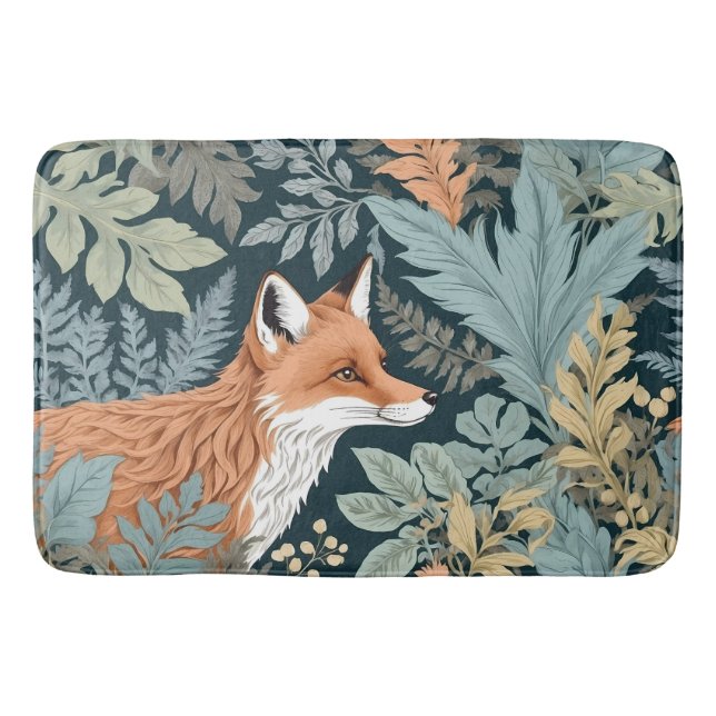 Tapete De Banheiro Curiosa Fox Fern deixa William Morris inspirado (Frente)