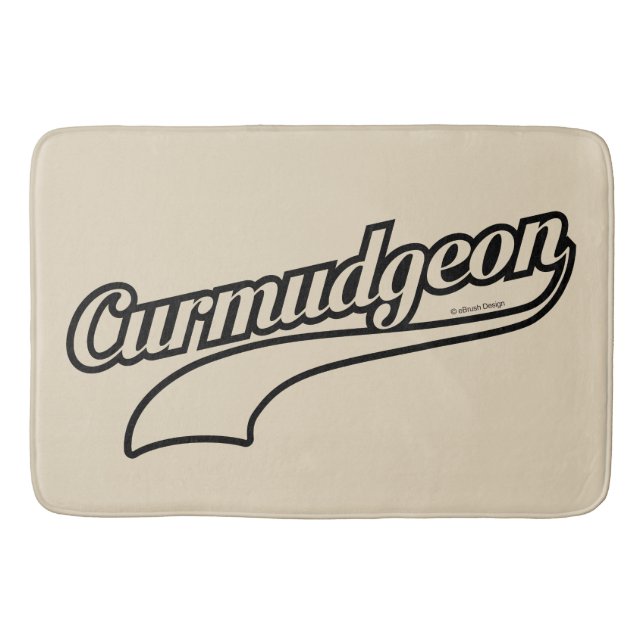 Tapete De Banheiro Curmudgeon Bathroom Mat (Frente)