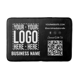 Tapete De Banheiro Custom Business Logo Corporate Company Modern Cool