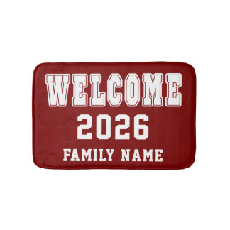 Tapete De Banheiro Custom welcome 2026 family name personalize gift