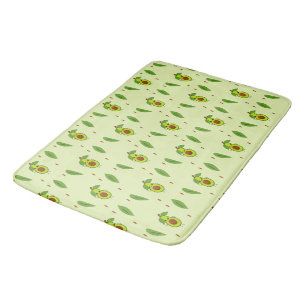 Tapete De Banheiro Cute kawaii avocado em verde