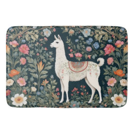 Tapete De Banheiro Cute Llama Elegant Floral