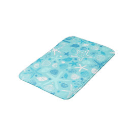 Tapete De Banheiro Cute Sea Pattern Bath Mat, Turquoise Kids Decor