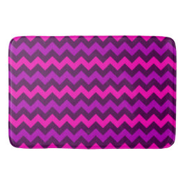 Tapete De Banheiro Cuz-roxa-rosa Chevrons Grandes Bath Mat