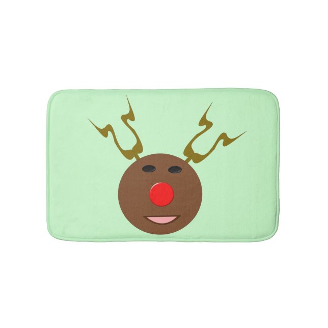 Tapete De Banheiro Cyber Christmas Reindeer Bath Mat (frente)