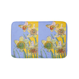 Tapete De Banheiro Daffodil daffodils floral Bath Mat