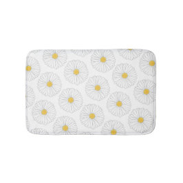Tapete De Banheiro Daisy Blossom Flower Daisies Partida Floral