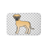 Dane Grande Fawn Cão de Desenho Animado Fofo & Pat