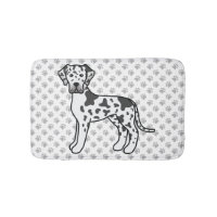 Dane Harlequim Cão de Desenho Animado Fofo & Patas