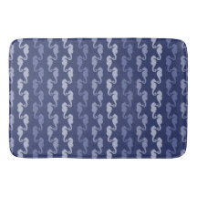 Dark Indigo Seacavalo Stripes Bath Mat